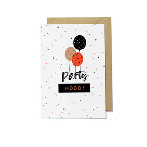 3D Video Greeting Card "Party Mood" with your video message