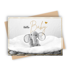 Video Greeting Card with Video & Photos "Hello Baby"
