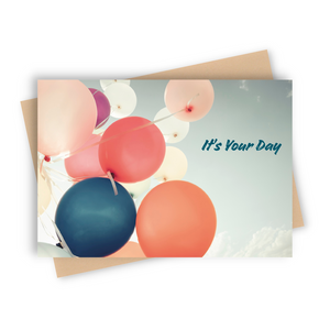 Video Greeting Card with Video & Photos "It's Your Day"